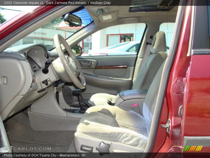 Dark Carmine Red Metallic / Medium Gray 2002 Chevrolet Impala LS