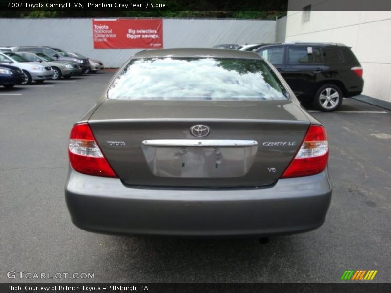 Phantom Gray Pearl / Stone 2002 Toyota Camry LE V6