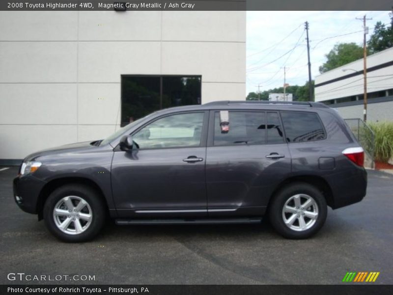 Magnetic Gray Metallic / Ash Gray 2008 Toyota Highlander 4WD