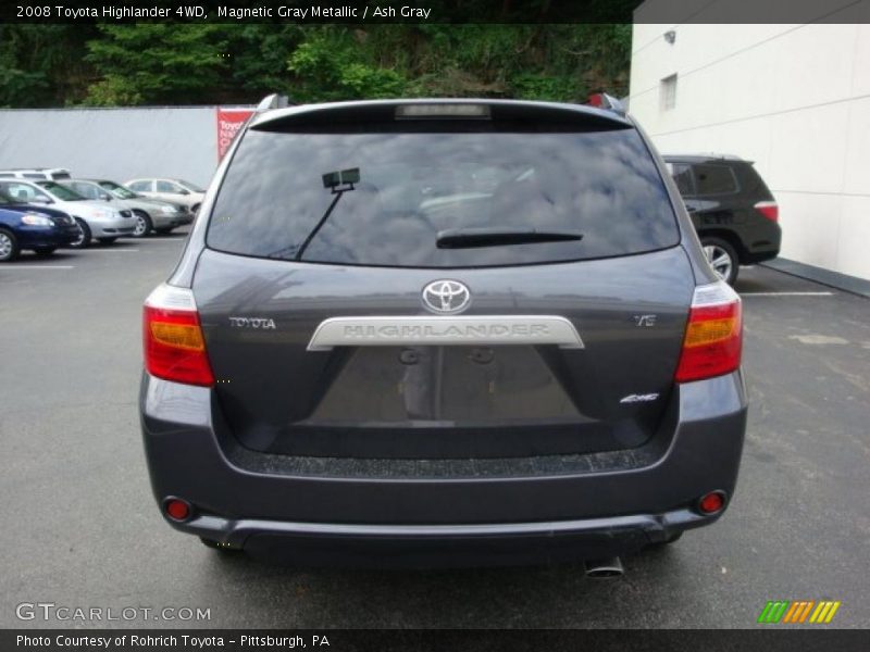 Magnetic Gray Metallic / Ash Gray 2008 Toyota Highlander 4WD