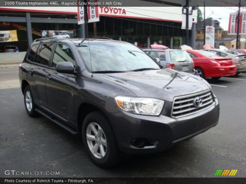 Magnetic Gray Metallic / Ash Gray 2008 Toyota Highlander 4WD