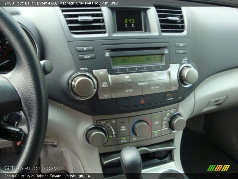 Magnetic Gray Metallic / Ash Gray 2008 Toyota Highlander 4WD