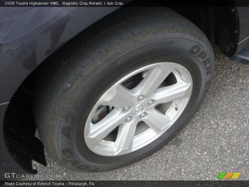 Magnetic Gray Metallic / Ash Gray 2008 Toyota Highlander 4WD