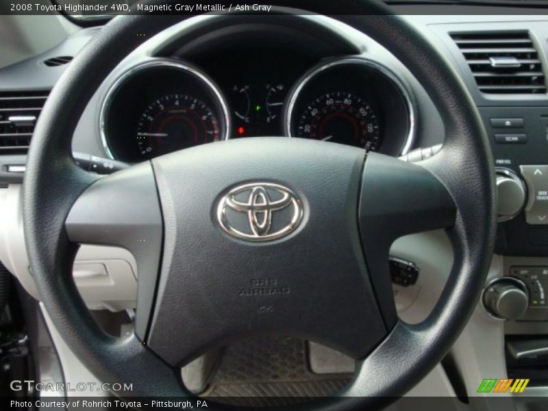 Magnetic Gray Metallic / Ash Gray 2008 Toyota Highlander 4WD