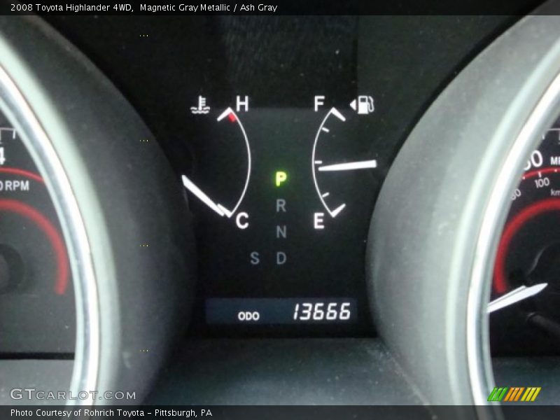 Magnetic Gray Metallic / Ash Gray 2008 Toyota Highlander 4WD