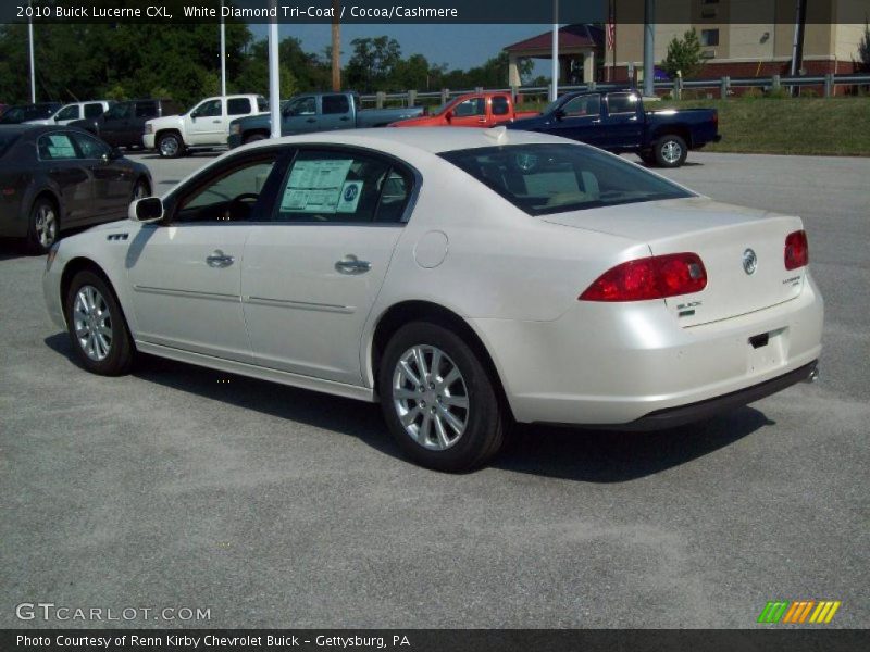 White Diamond Tri-Coat / Cocoa/Cashmere 2010 Buick Lucerne CXL