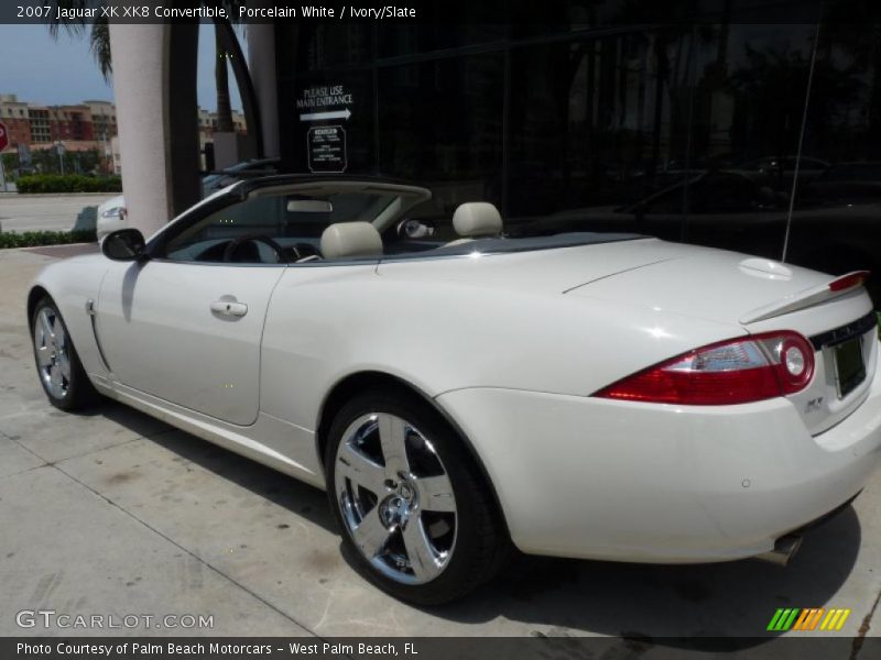 Porcelain White / Ivory/Slate 2007 Jaguar XK XK8 Convertible
