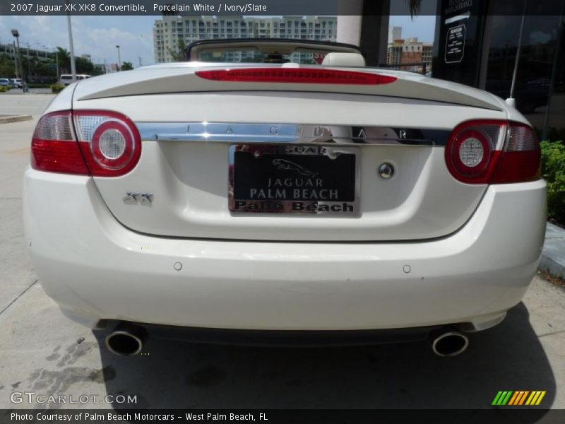 Porcelain White / Ivory/Slate 2007 Jaguar XK XK8 Convertible