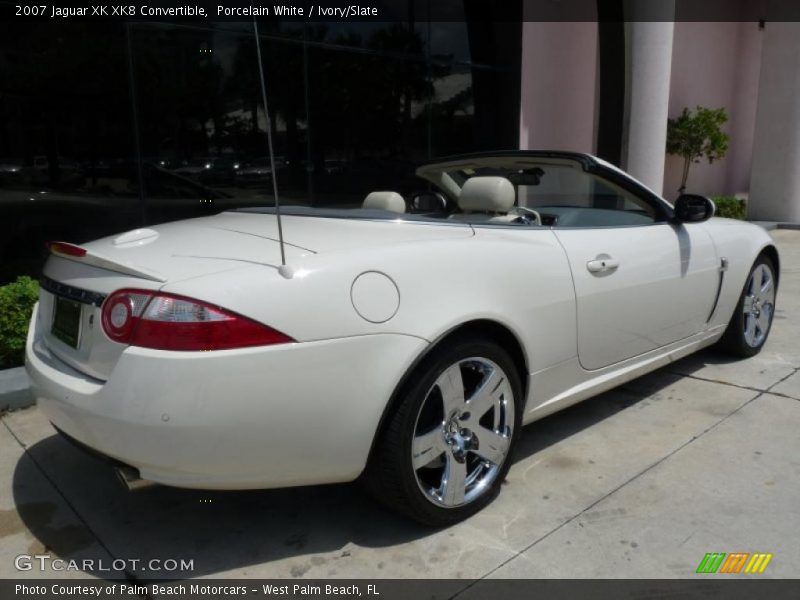 Porcelain White / Ivory/Slate 2007 Jaguar XK XK8 Convertible