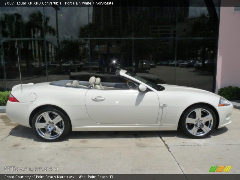 Porcelain White / Ivory/Slate 2007 Jaguar XK XK8 Convertible