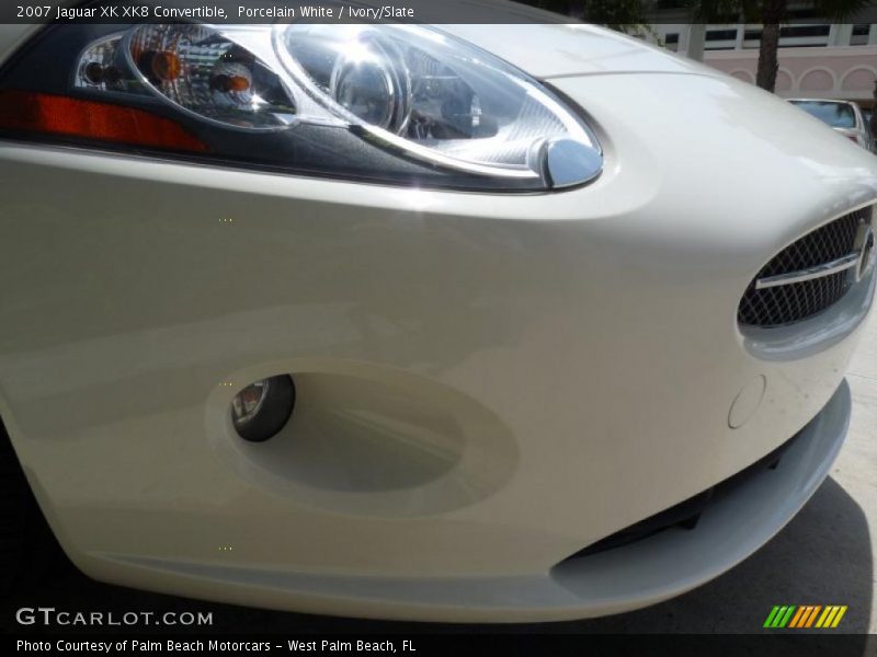 Porcelain White / Ivory/Slate 2007 Jaguar XK XK8 Convertible