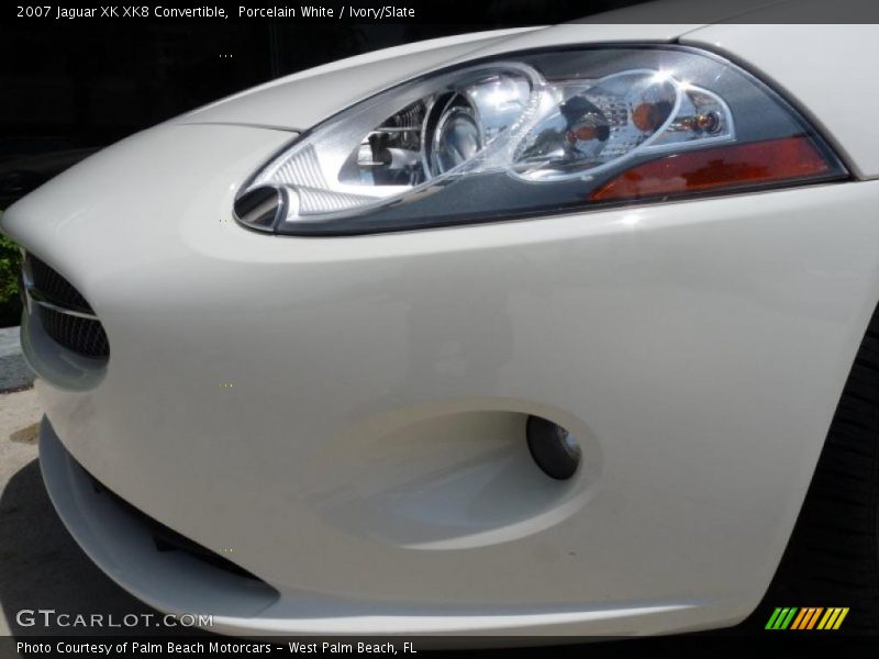 Porcelain White / Ivory/Slate 2007 Jaguar XK XK8 Convertible