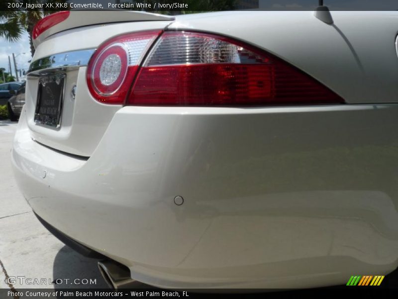 Porcelain White / Ivory/Slate 2007 Jaguar XK XK8 Convertible