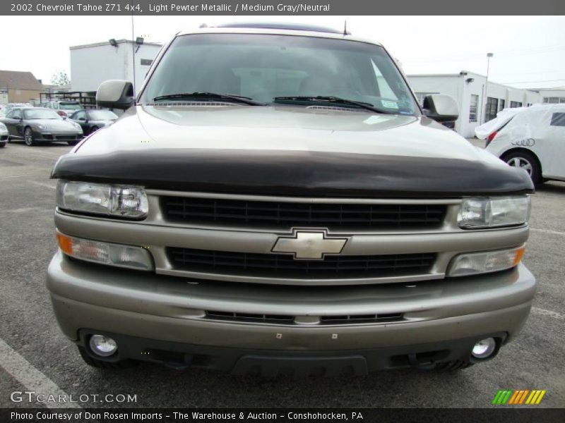 Light Pewter Metallic / Medium Gray/Neutral 2002 Chevrolet Tahoe Z71 4x4