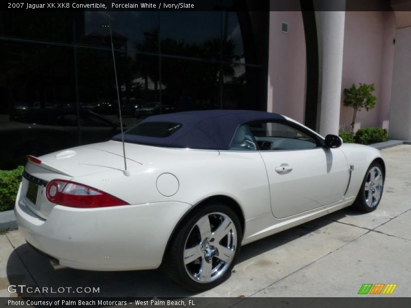 Porcelain White / Ivory/Slate 2007 Jaguar XK XK8 Convertible