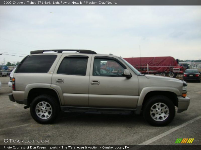 Light Pewter Metallic / Medium Gray/Neutral 2002 Chevrolet Tahoe Z71 4x4