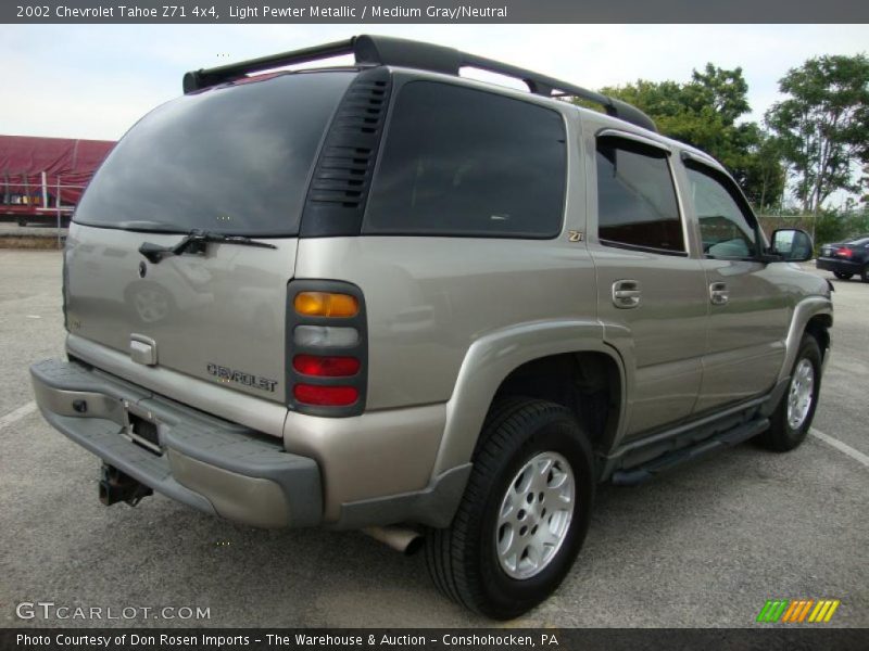 Light Pewter Metallic / Medium Gray/Neutral 2002 Chevrolet Tahoe Z71 4x4