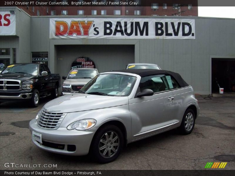 Bright Silver Metallic / Pastel Slate Gray 2007 Chrysler PT Cruiser Convertible