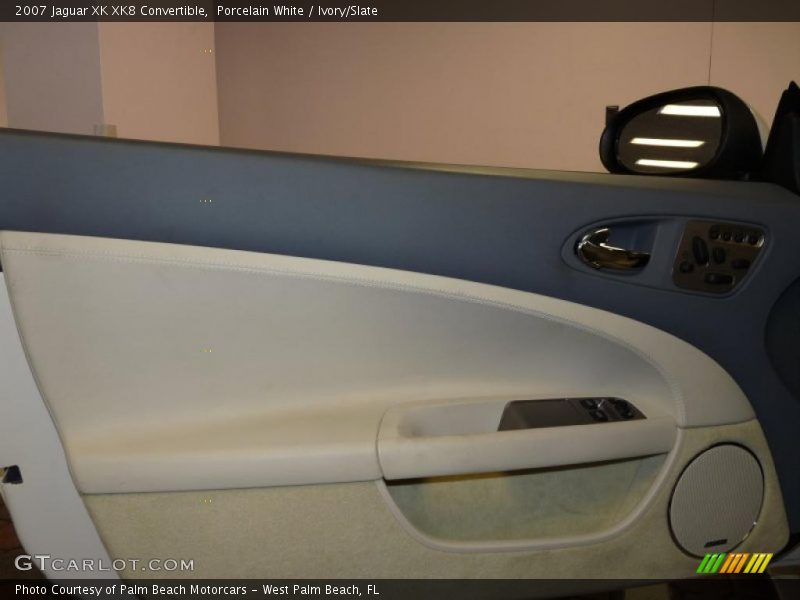 Porcelain White / Ivory/Slate 2007 Jaguar XK XK8 Convertible