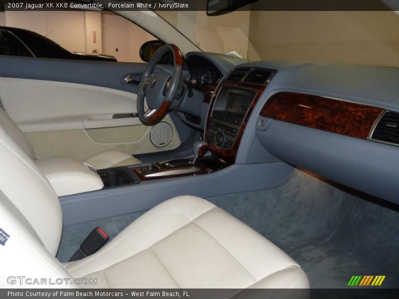 Porcelain White / Ivory/Slate 2007 Jaguar XK XK8 Convertible
