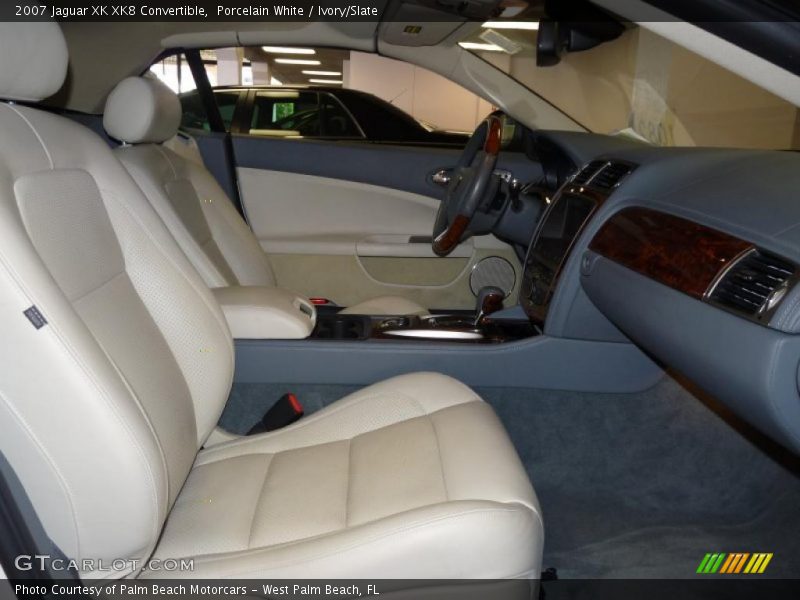 Porcelain White / Ivory/Slate 2007 Jaguar XK XK8 Convertible
