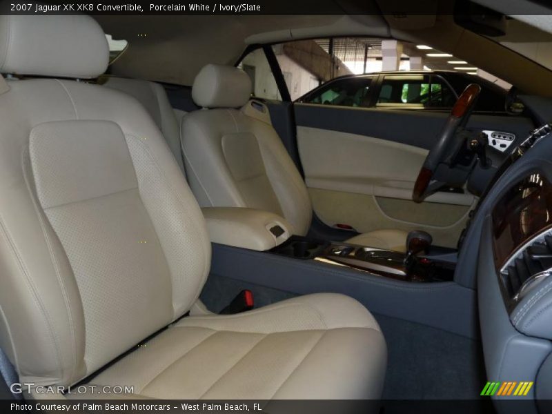 Porcelain White / Ivory/Slate 2007 Jaguar XK XK8 Convertible