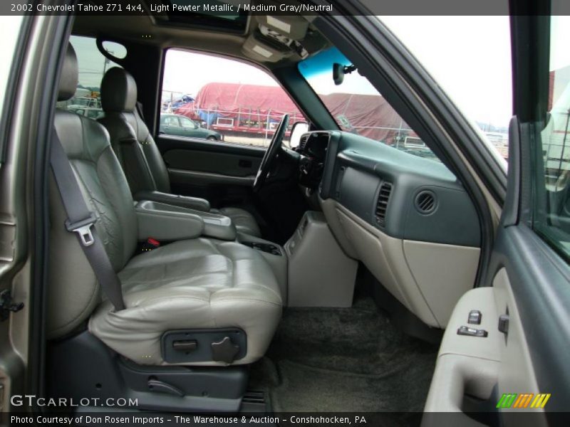 Light Pewter Metallic / Medium Gray/Neutral 2002 Chevrolet Tahoe Z71 4x4