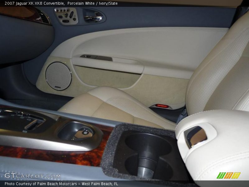 Porcelain White / Ivory/Slate 2007 Jaguar XK XK8 Convertible