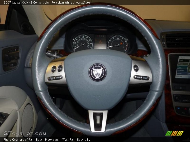 Porcelain White / Ivory/Slate 2007 Jaguar XK XK8 Convertible