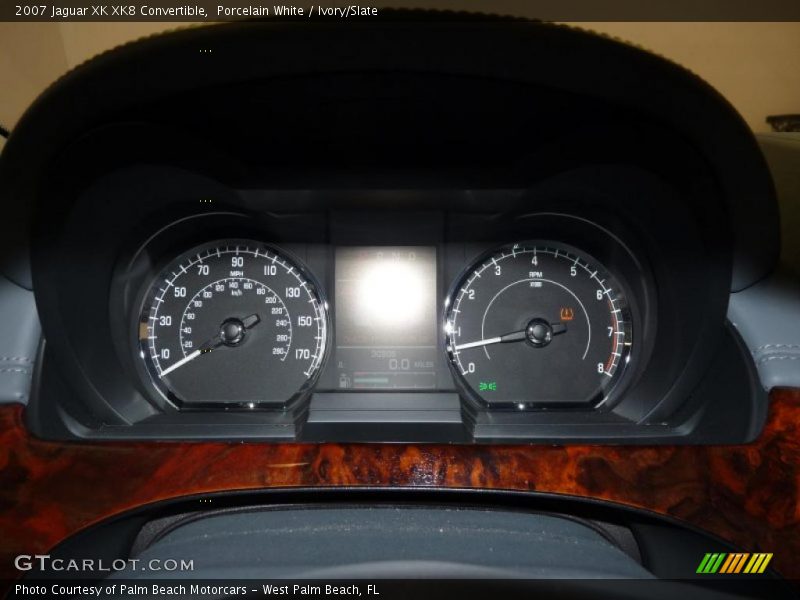 Porcelain White / Ivory/Slate 2007 Jaguar XK XK8 Convertible