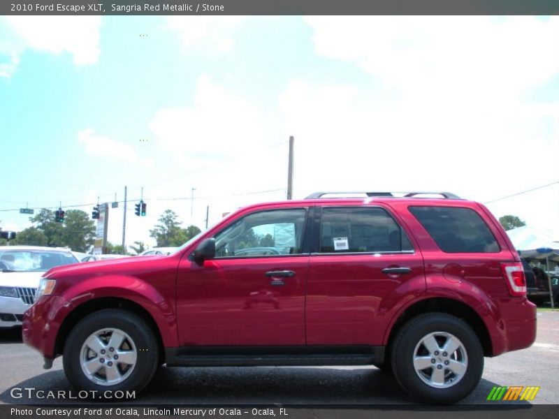 Sangria Red Metallic / Stone 2010 Ford Escape XLT