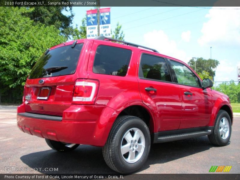 Sangria Red Metallic / Stone 2010 Ford Escape XLT