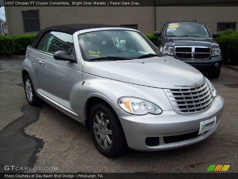 Bright Silver Metallic / Pastel Slate Gray 2007 Chrysler PT Cruiser Convertible
