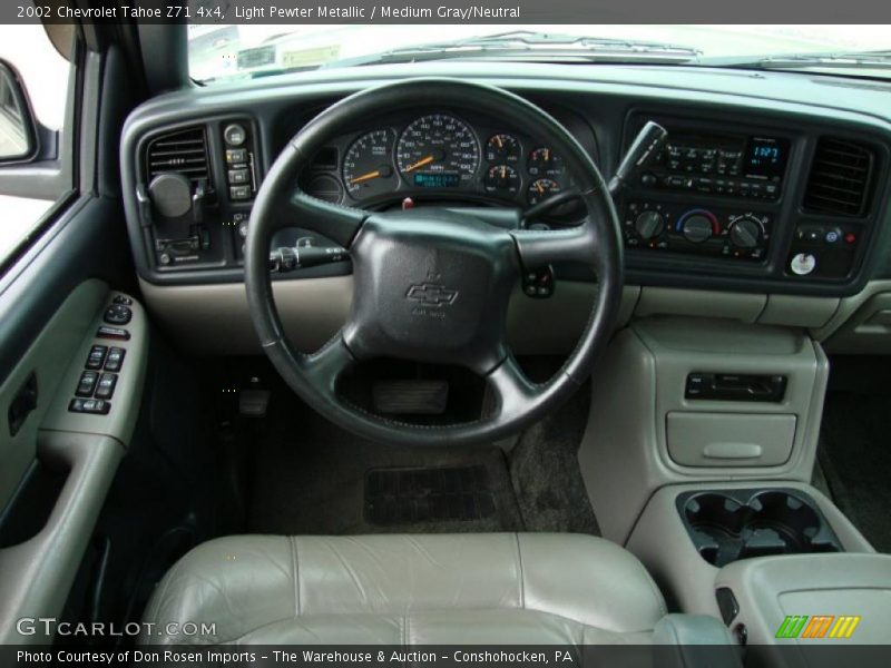 Light Pewter Metallic / Medium Gray/Neutral 2002 Chevrolet Tahoe Z71 4x4