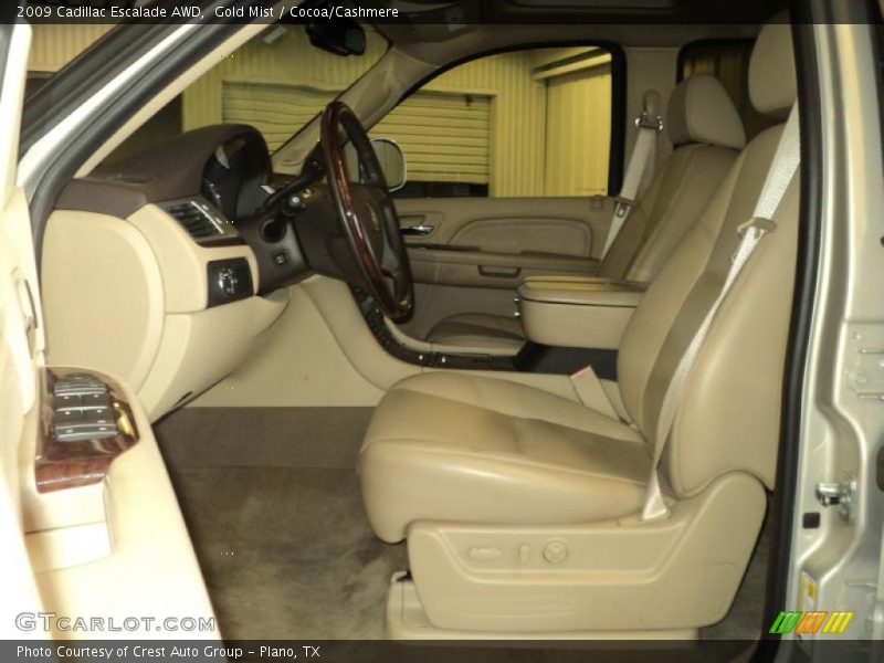 Gold Mist / Cocoa/Cashmere 2009 Cadillac Escalade AWD