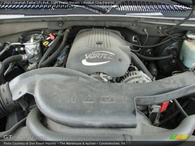 Light Pewter Metallic / Medium Gray/Neutral 2002 Chevrolet Tahoe Z71 4x4