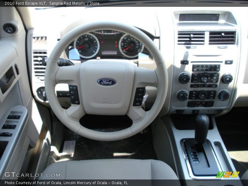 Sangria Red Metallic / Stone 2010 Ford Escape XLT