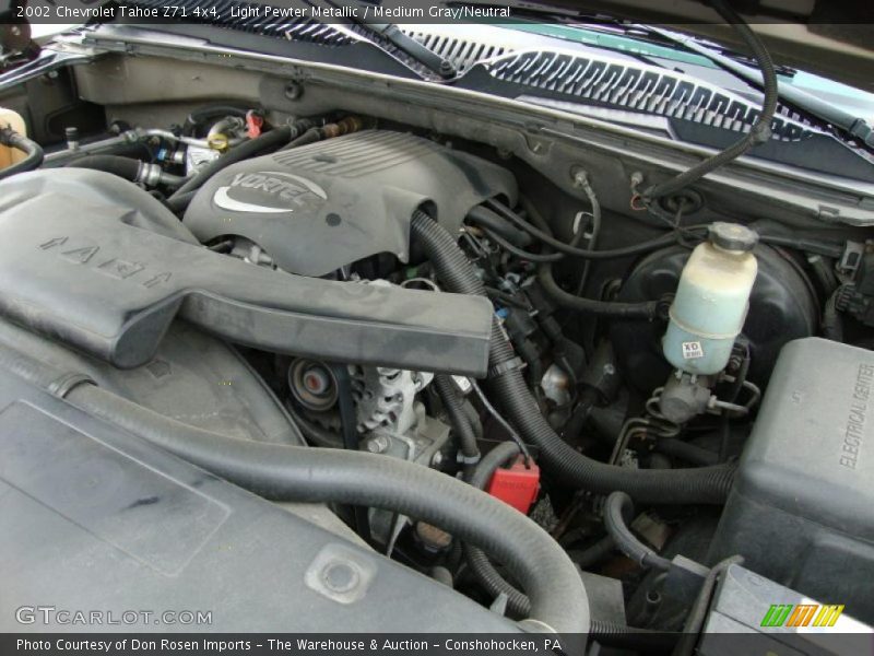 Light Pewter Metallic / Medium Gray/Neutral 2002 Chevrolet Tahoe Z71 4x4