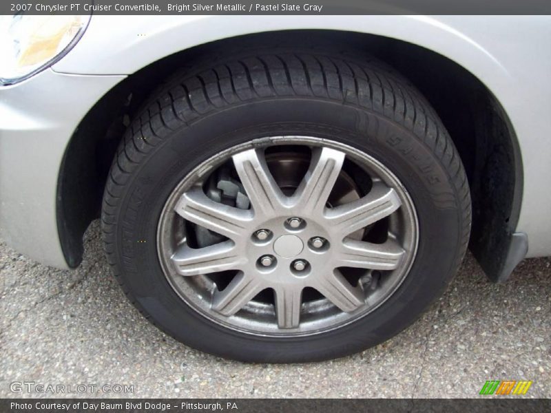 Bright Silver Metallic / Pastel Slate Gray 2007 Chrysler PT Cruiser Convertible