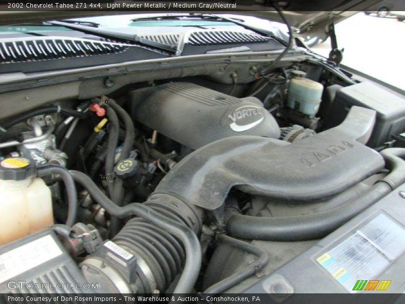 Light Pewter Metallic / Medium Gray/Neutral 2002 Chevrolet Tahoe Z71 4x4