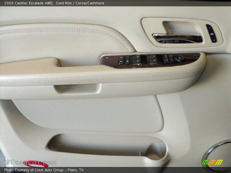 Gold Mist / Cocoa/Cashmere 2009 Cadillac Escalade AWD
