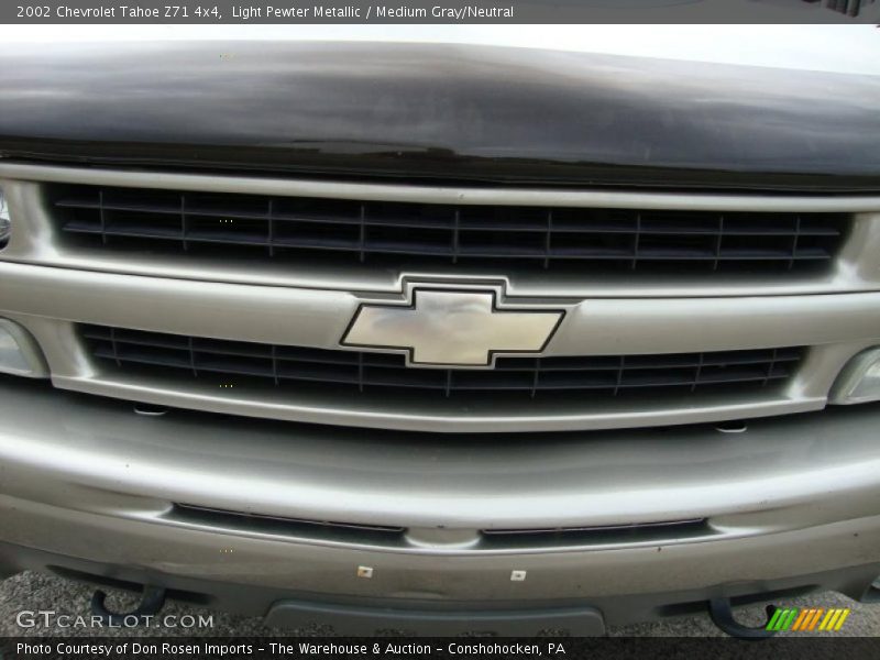 Light Pewter Metallic / Medium Gray/Neutral 2002 Chevrolet Tahoe Z71 4x4