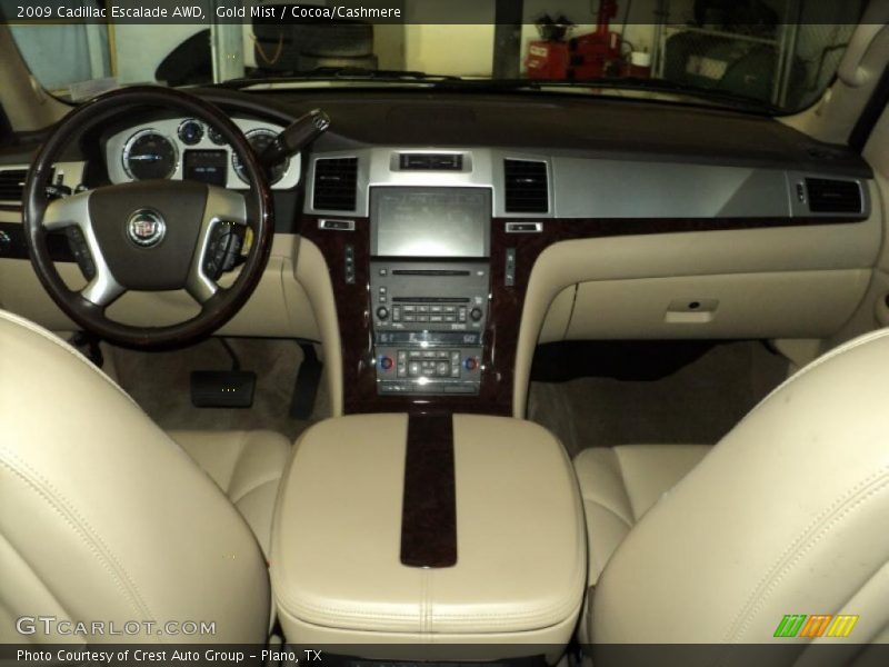 Gold Mist / Cocoa/Cashmere 2009 Cadillac Escalade AWD