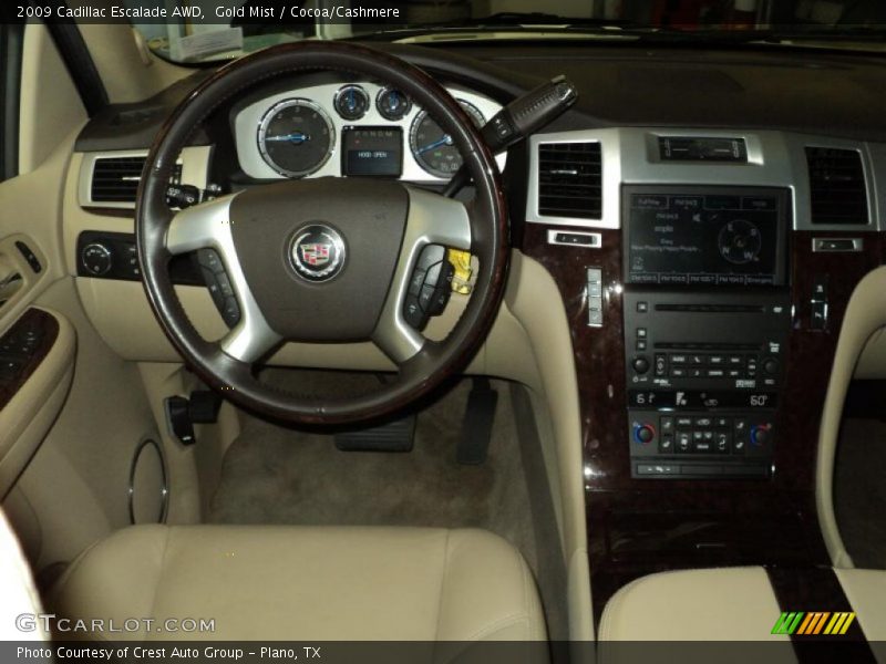 Gold Mist / Cocoa/Cashmere 2009 Cadillac Escalade AWD