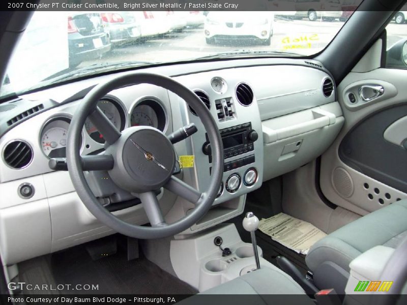 Bright Silver Metallic / Pastel Slate Gray 2007 Chrysler PT Cruiser Convertible