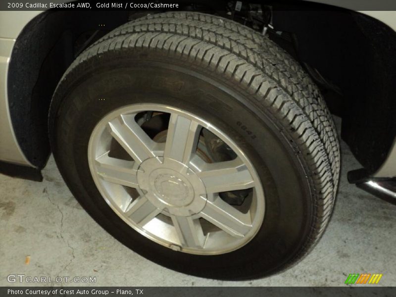Gold Mist / Cocoa/Cashmere 2009 Cadillac Escalade AWD