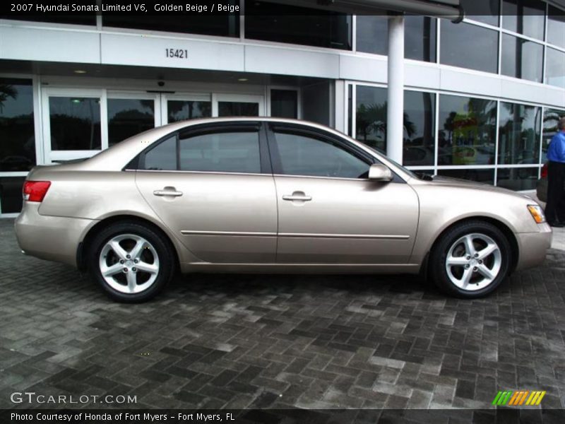 Golden Beige / Beige 2007 Hyundai Sonata Limited V6