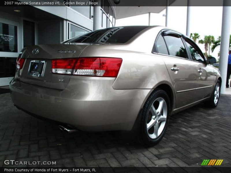 Golden Beige / Beige 2007 Hyundai Sonata Limited V6