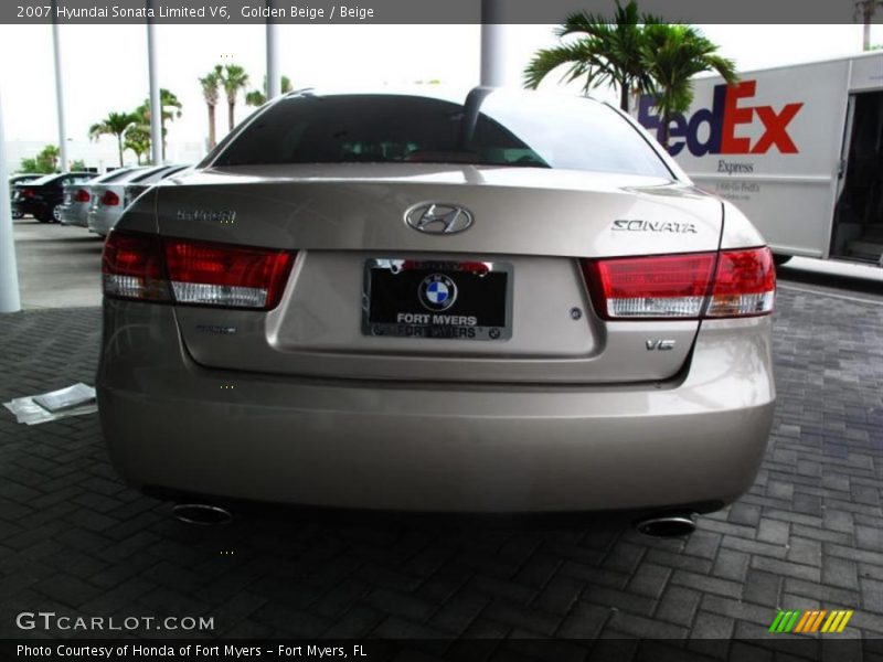 Golden Beige / Beige 2007 Hyundai Sonata Limited V6