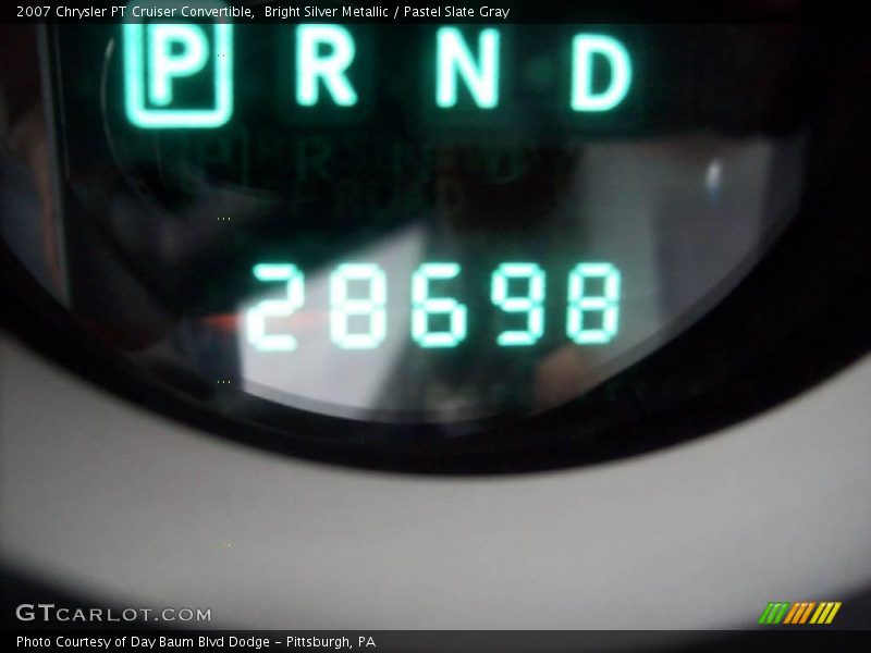 Bright Silver Metallic / Pastel Slate Gray 2007 Chrysler PT Cruiser Convertible
